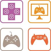 jogos ao controle e conectados jogos ícone vetor