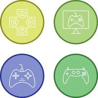 jogos ao controle e conectados jogos ícone vetor