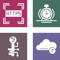 https e alarme ícone vetor