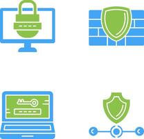 senha e firewall ícone vetor