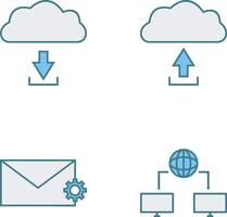 baixar a partir de nuvem Envio para nuvem ícone vetor
