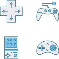 direção chave e jogos ao controle ícone vetor