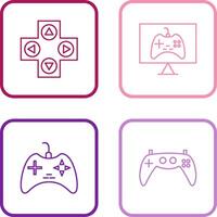 jogos ao controle e conectados jogos ícone vetor