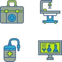 primeiro ajuda kit e operativo quarto ícone vetor