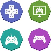 jogos ao controle e conectados jogos ícone vetor