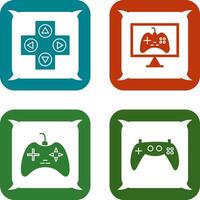 jogos ao controle e conectados jogos ícone vetor