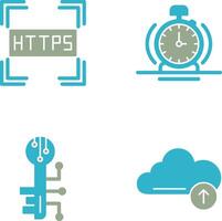 https e alarme ícone vetor