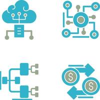 nuvem Informática e conexão ícone vetor