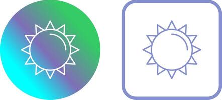 design de ícone de sol vetor