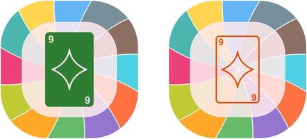 diamantes cartão ícone Projeto vetor