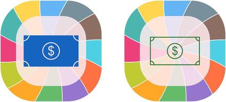 único dólar ícone Projeto vetor