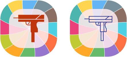 único arma de fogo ícone Projeto vetor