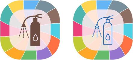 único usando extintor ícone Projeto vetor