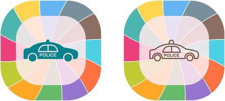 design de ícone de carro de polícia vetor