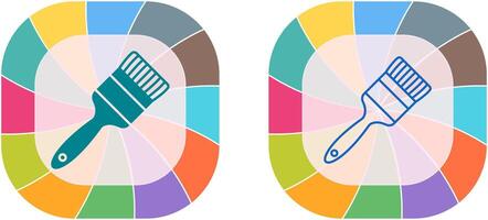 design de ícone de pincel vetor