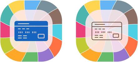 design de ícone de cartão de débito vetor