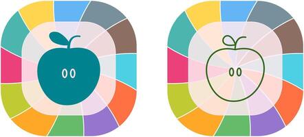 design de ícone de maçãs vetor