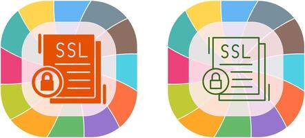 design de ícone ssl vetor