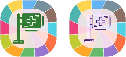 design de ícone de sinal de hospital vetor