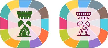 design de ícone do detector de fumaça vetor