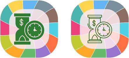 design de ícone de tempo é dinheiro vetor