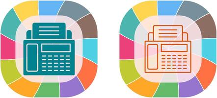 design de ícone de máquina de fax vetor