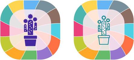 design de ícone de cacto vetor