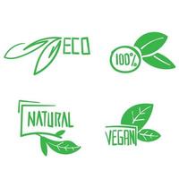 mão desenhada símbolo vegan. crachá de produto da natureza fresca, produtos alimentares vegetarianos saudáveis e rótulos de alimentos ecológicos naturais. eco market tag design, doodle vetor