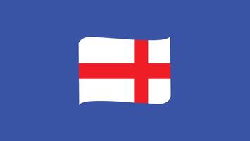 Inglaterra emblema fita europeu nações 2024 equipes países europeu Alemanha futebol símbolo logotipo Projeto ilustração vetor