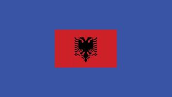 Albânia bandeira europeu nações 2024 equipes países europeu Alemanha futebol símbolo logotipo Projeto ilustração vetor