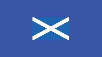 Escócia bandeira europeu nações 2024 equipes países europeu Alemanha futebol símbolo logotipo Projeto ilustração vetor