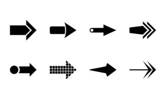 uma conjunto do certo seta ícone vetor