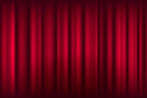 textura do seda, cetim, cortinas tecido em luxuoso fundo. portiere, cortina material vermelho tendendo cor. vetor
