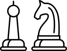 xadrez esboço ilustração vetor