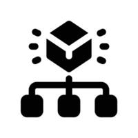 estrutura ícone. glifo ícone para seu local na rede Internet, móvel, apresentação, e logotipo Projeto. vetor