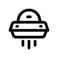 UFO ícone. linha ícone para seu local na rede Internet, móvel, apresentação, e logotipo Projeto. vetor