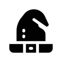 bruxa chapéu ícone. glifo ícone para seu local na rede Internet, móvel, apresentação, e logotipo Projeto. vetor