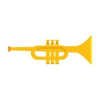 projeto de vetor de instrumento de trompete isolado
