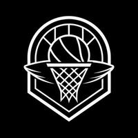 basquetebol bola logotipo ilustração vetor