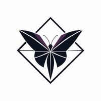 borboleta logotipo ilustração, uma vôo borboleta logotipo conceito vetor