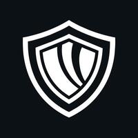 segurança escudo logotipo Projeto conceito plano estilo ilustração vetor