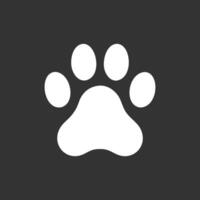 cachorro pata ícone símbolo vetor