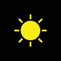 ícone do símbolo do sol vetor