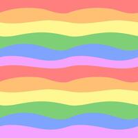 abstrato ondas arco Iris desatado padrão, curvas, orgulho mês tema para usando Como fundo ou impressão vetor