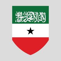 Somalilândia bandeira dentro escudo forma vetor