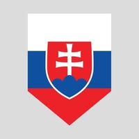 Eslováquia bandeira dentro escudo forma vetor