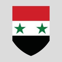 Síria bandeira dentro escudo forma quadro, Armação vetor