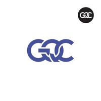 gqc logotipo carta monograma Projeto vetor