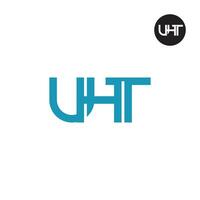 uht logotipo carta monograma Projeto vetor