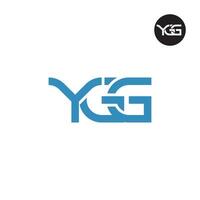 ygg logotipo carta monograma Projeto vetor